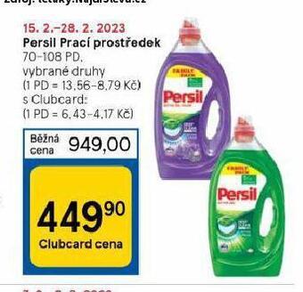 Tesco Persil prací prostředek nabídka