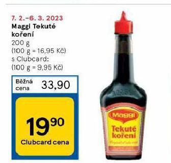 Tesco Maggi tekuté koření nabídka