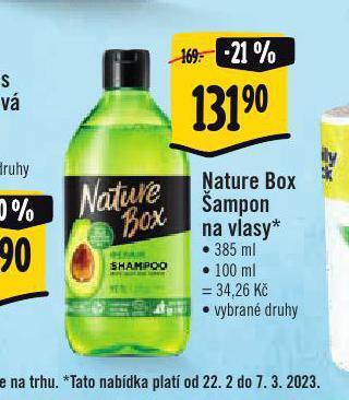 Albert Nature box šampon nabídka
