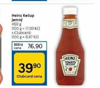 Tesco Heinz kečup jemný nabídka