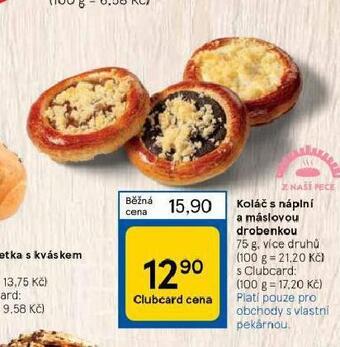 Koláč s náplní a máslovou drobenkou