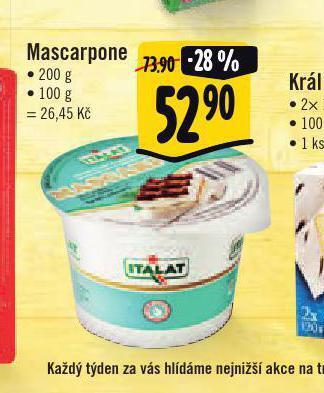 Albert Mascarpone nabídka