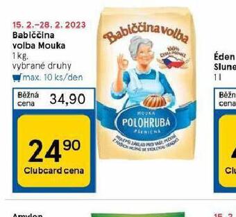 Tesco Babiččina volba mouka nabídka