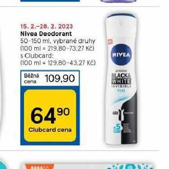 Tesco Nivea deodorant nabídka