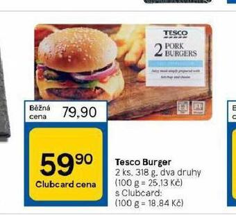 Tesco Tesco burger nabídka