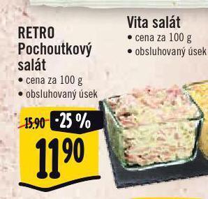 Albert Retro pochoutkový salát nabídka