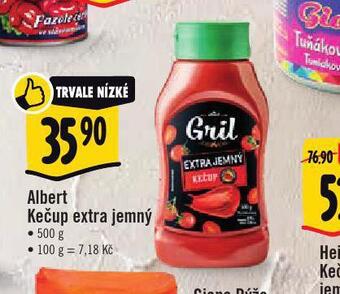 Albert Albert kečup extra jemný nabídka