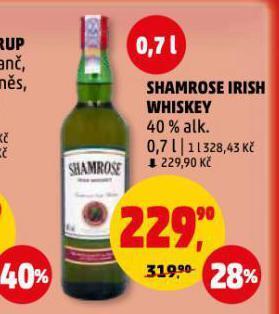 Penny Market Shamrose irish whiskey nabídka