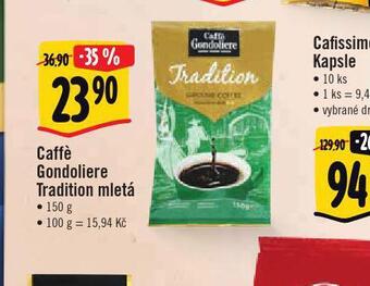 Caffé gondoliere traditional mletá