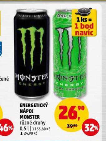 Penny Market Energetický nápoj monster nabídka