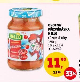 Penny Market Ovocná přesnídávka hello nabídka