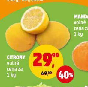 Penny Market Citrony nabídka