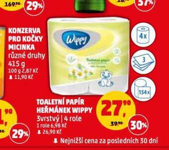 Penny Market Toaletní papír wippy nabídka