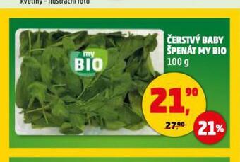 Penny Market Čerstvý baby špenát nabídka