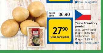 Tesco Tesco brambory pozdní 2 kg nabídka