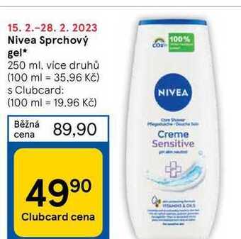 Tesco Nivea sprchový gel* 250 ml nabídka