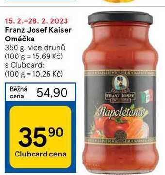 Tesco Franz josef kaiser omáčka 350 g nabídka