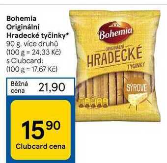 Tesco Bohemia originální hradecké tyčinky* 90 g nabídka