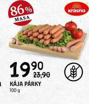 Terno Kája párky 100 g nabídka