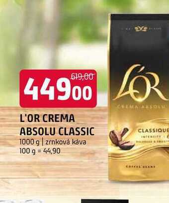 Terno L'or crema absolu classic 1000 g nabídka