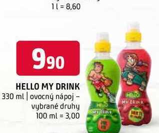 Terno Hello my drink 330 ml nabídka
