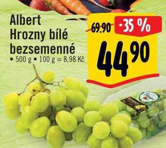 Albert Albert hrozny bílé bezsemenné 500 g nabídka