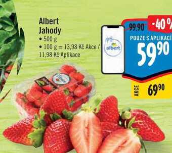 Albert Albert jahody • 500 g nabídka