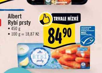 Albert Albert rybí prsty • 450 g nabídka