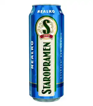 Albert Staropramen nealko, nealkoholické světlé pivo (plechovka) nabídka