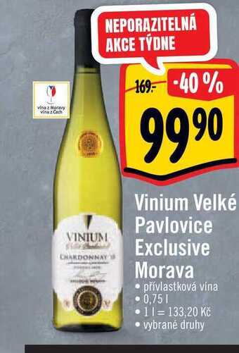 Albert Vinium velké pavlovice exclusive morava 0,75 l nabídka