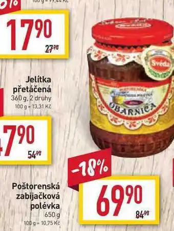 Billa Poštorenská zabijačková polévka 650 g nabídka