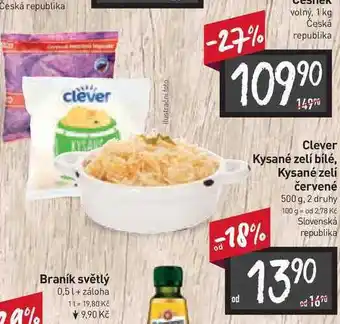 Billa Clever kysané zelí červené 500 g nabídka