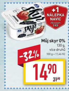 Billa Skyr Můj 0% 130 g nabídka