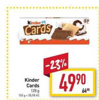 Ferrero Kinder cards 128 g
