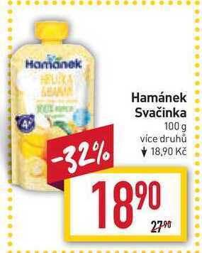 Billa Hamánek svačinka 100 g nabídka