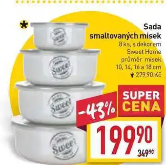 Billa Sada smaltovaných misek 8 ks nabídka
