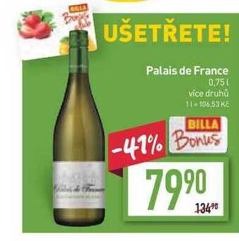 Billa Palais de France 0,75l nabídka