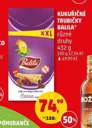 Penny Market Kukuřičné trubičky balila, 432 g nabídka