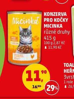 Penny Market Konzerva pro kočky micinka, 415 g nabídka