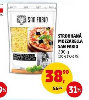 Penny Market Strouhaná mozzarella san fabio, 200 g nabídka