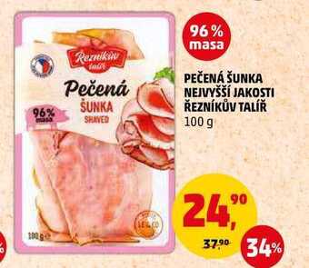 Penny Market Pečená šunka nejvyšší jakosti řezníkův talíř, 100 g nabídka