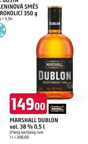 Trefa Marshall dublon vol. 38 % 0,5 l nabídka