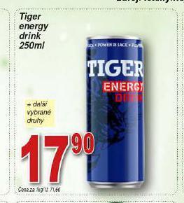 Hruška Tiger energy drink nabídka
