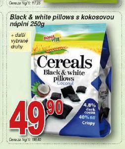 Hruška Black & white pillows s kokosovou náplní nabídka