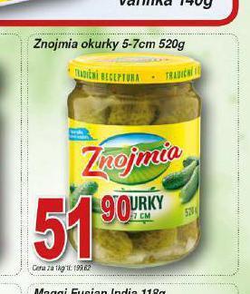 Hruška Znojmia okurky nabídka