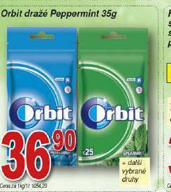 Hruška Orbit dražé nabídka