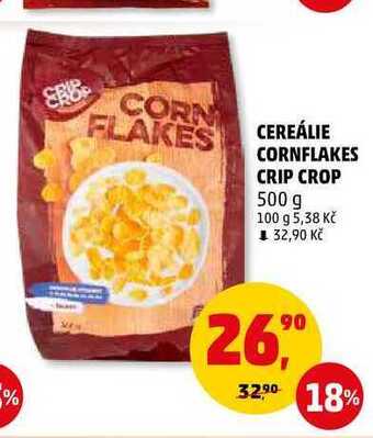 Penny Market Cereálie cornflakes crip crop, 500 g nabídka