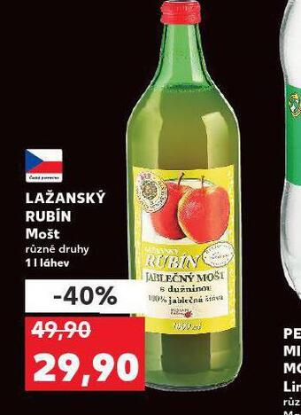 Kaufland Lažanský rubín mošt nabídka