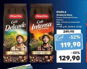 Kaufland Marila zrnková káva nabídka