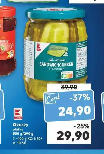 Kaufland Okurky plátky nabídka